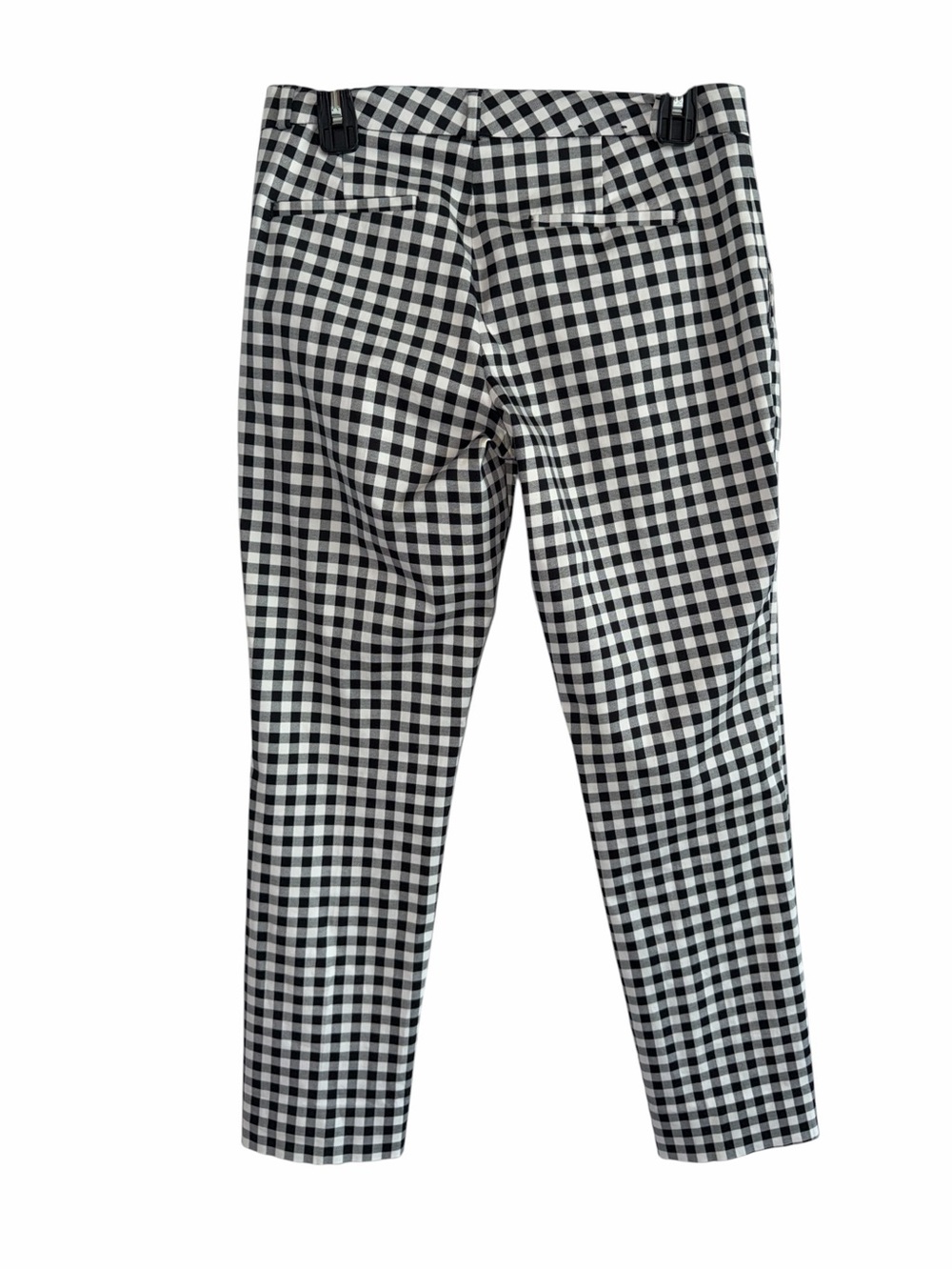 Banana Republic Navy Gingham Ryan Fit Pants size 4P - Picture 3 of 10